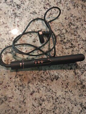 IFNOT 2 in 1 Flat Iron Hair Straightener & Curler-1.25" Ceramic Plates-BLACK-NEW